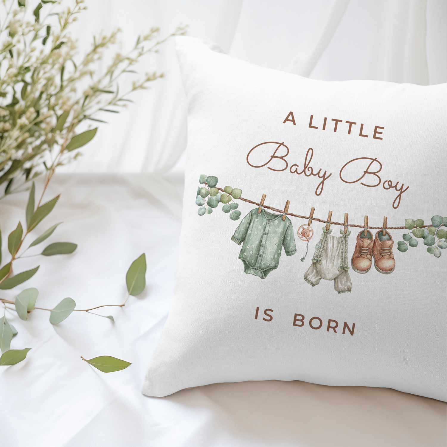 personalisierte Geburtskissen