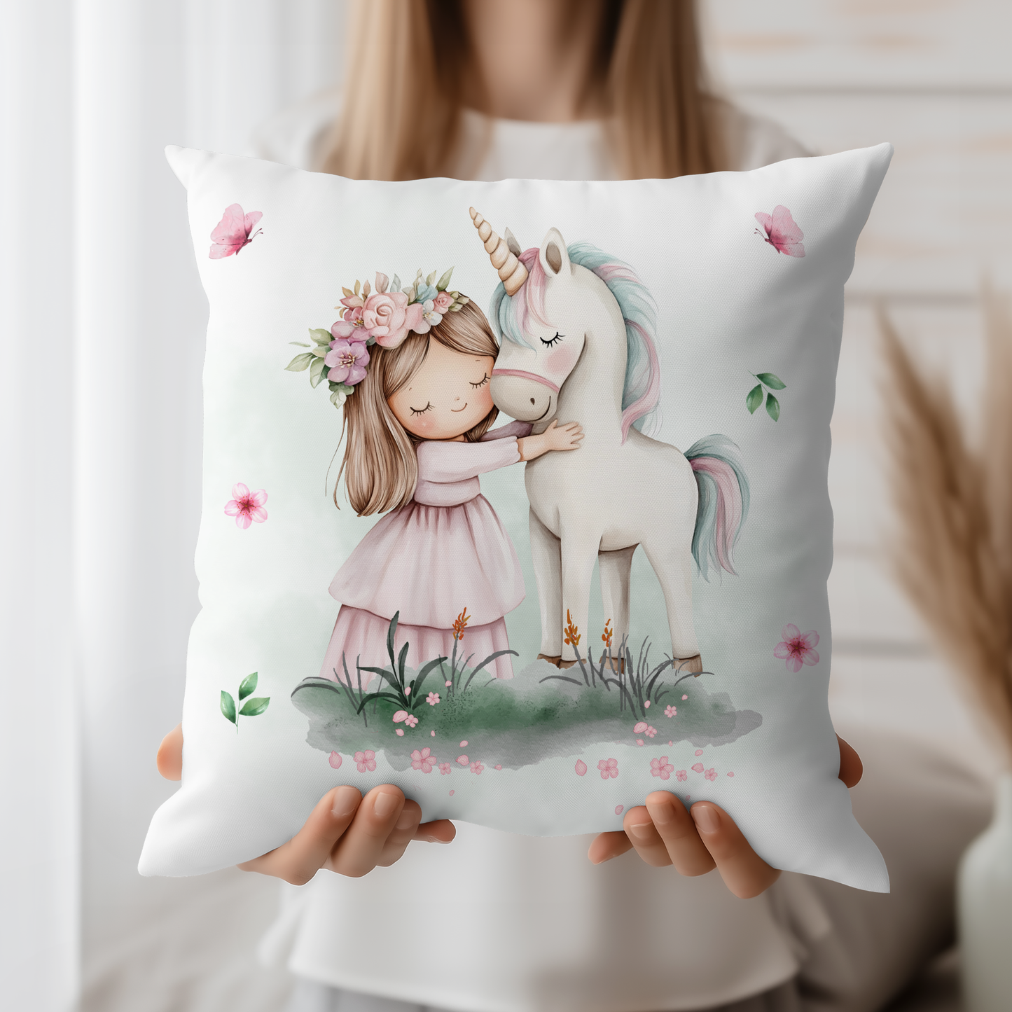 personalisierter Kissenbezug Einhornliebe