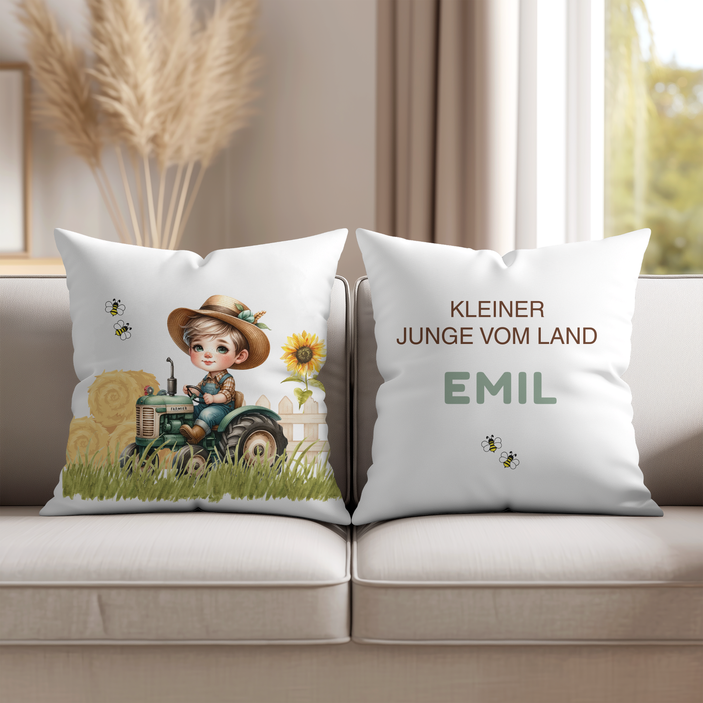 personalisierter Kissenbezug Landjunge