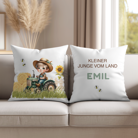 personalisierter Kissenbezug Landjunge