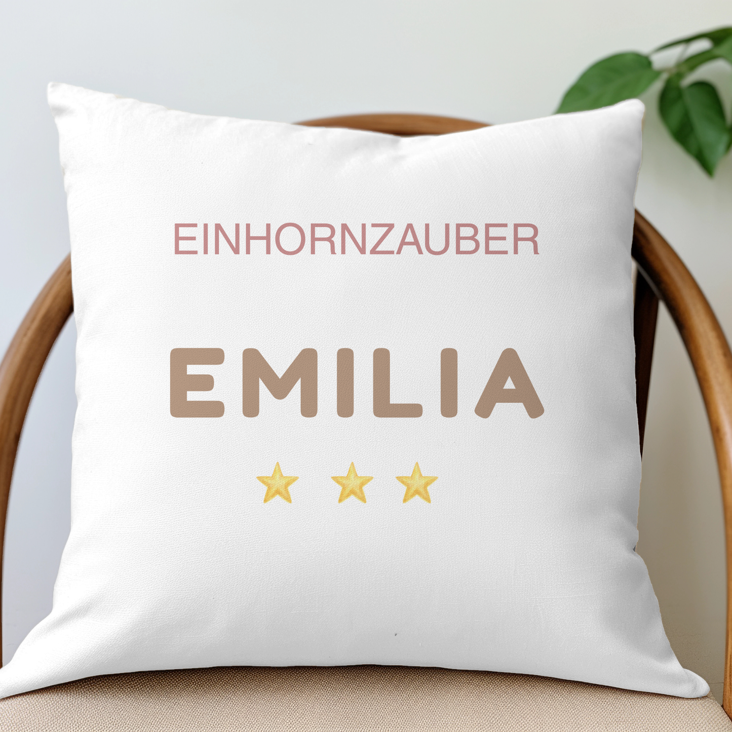 personalisierter Kissenbezug Einhornliebe