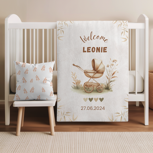 Personalisierte Babydecke – nostalgisch, herzlich, einzigartig