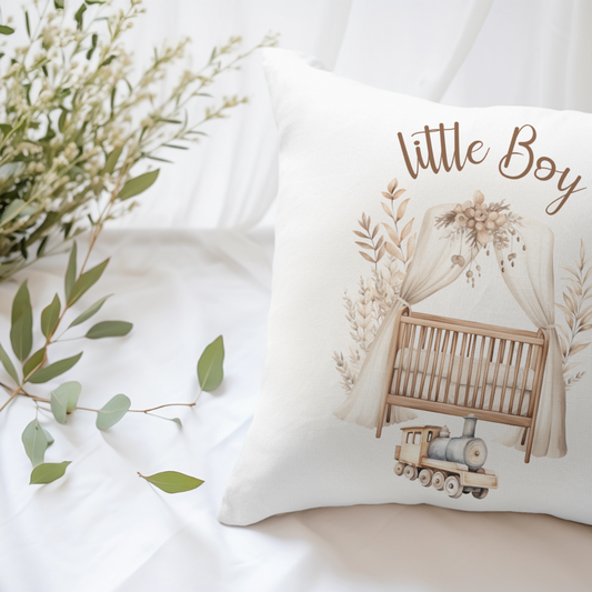 Geburtskissen Junge im Boho- Stil- mit Name & Datum